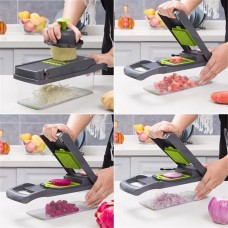 14 In 1 Fruit Vegetable Slicer Cutter Food Onion Veggie Dicer Chopper Kitchen US